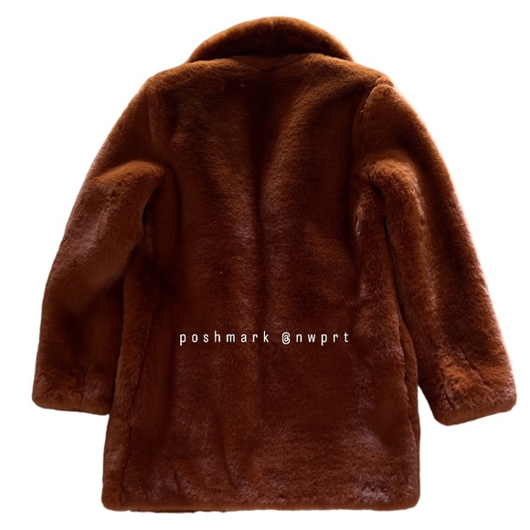 MAJORELLE ๐ฆ Tatiana Faux Fur Coat Jacket Chestnut Brown XXS XS 0 Tatianna - Picture 3 of 8